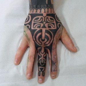 Tattoo by Sam Rivers #Geometric #Blackwork #Tribal #SamRivers