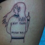 “Not Yours, Never Was” tattoo by seanfromtexas, via Instagram. #girl #middlefinger #feminist #grlpwr #riotgrrrl #woman #equality #feminism