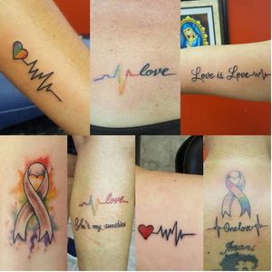 LOVE tattoos #maytherebepeace #onelove