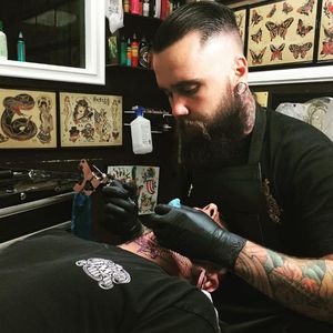 Jacob Doney at work #JacobDoney #tattooartist #EnvisionTattoo
