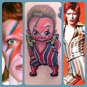 David Bowie kewpie doll by Stacey Martin Smith #davidbowie #StaceyMartinSmith #kewpiedoll #popculture