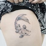 Koi carp tattoo by Hannah Nova Dudley #HannahNovaDudley #koi #koicarp #fish #japanese (Photo: Instagram)
