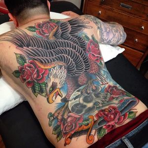 Eagle Tattoo by Patrick Haney #eagle #traditionaleagle #classiceagle #besteagle #PatrickHaney #PatrickHaneyeagle