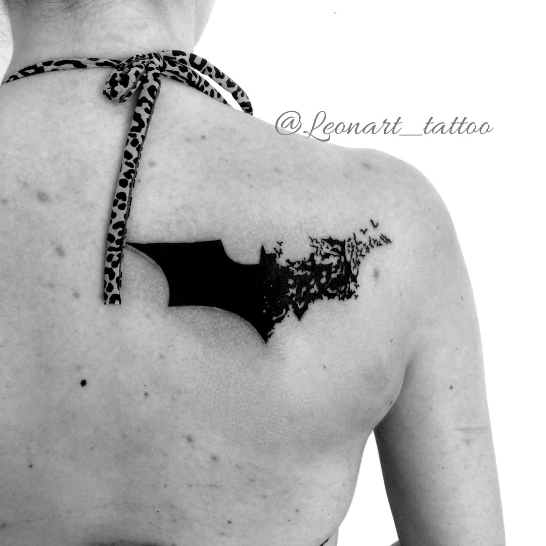 Batman Symbol Themed Mens Upper Back Tattoos  Tattoo designs men Batman  tattoo Tattoos for guys