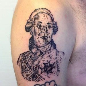Louis XVI by Vinny at Bodkin Tattoo #vinny #bodkintattoo #louisxvi #frenchrevolution
