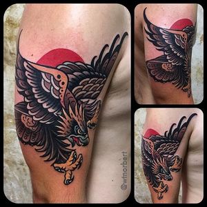 Eagle Tattoo by W.T. Norbert #neotraditional #traditional #bold #WTNorbert