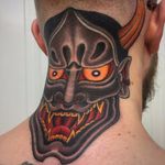 Hannya by Graham Beech #GrahamBeech #Japanese #color #Hannya #Hannyamask #nohmask #demon #folklore #deity #yokai #ghost #mask #horns #fangs #tattoooftheday