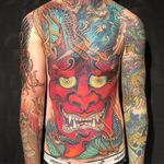 Hannya Tattoo by Stu Padgin #hannya #hannyatattoo #hannyatattoos #japanese #japanesetattoo #japanesehannya #japanesemask #bigtattoos #StuPadgin