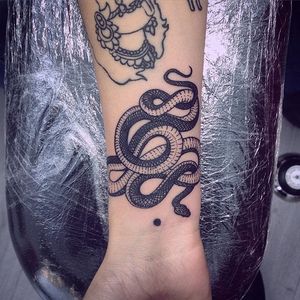 Snake Tattoo by Mirko Sata #snake #blackink #whiteink #MirkoSata