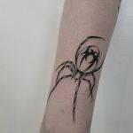 Spider tattoo by Sera Helen. #SeraHelen #blackwork #oldschool #fineline #classic #spider #tribal