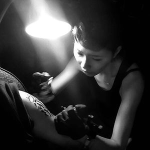 Jiwoo Park @Psycollapse #JiwooPark #Psycollapse #Calligraphy #Graffiti #Calligraffiti #Calligraphytattoo #Graffititattoo #Seoul #Korea #Tattooer #Tattooartist #Tattooist