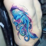 Por Adrian Bascur #AdrianBascur #gringo #aquarela #watercolor #colorido #colorful #polvo #octopus #sketchstyle