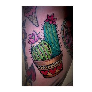 Cactus tattoo by Alice Perrin #AlicePerrin #cactus (Photo: Instagram @alish_p)