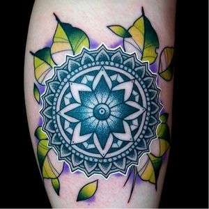 Mandala tattoo by Will Dixon. Photo: Facebook. #mandalatattoo #mandala #tattoos #willdixon