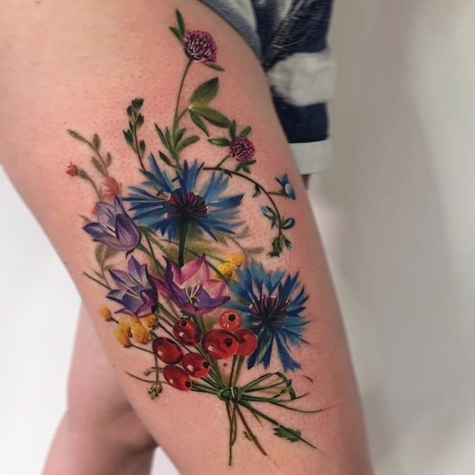 170 Best Wildflower Tattoo Ideas and Designs 2023  TattoosBoyGirl