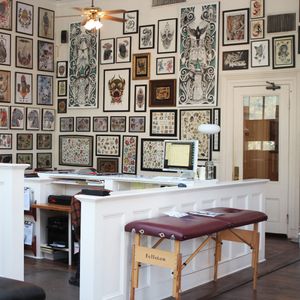 Anonymous Tattoo interior. (Photo by kd diamond) #AnonymousTattoo #ShopProfile #SavannahGeorgia #Savannah #Georgia
