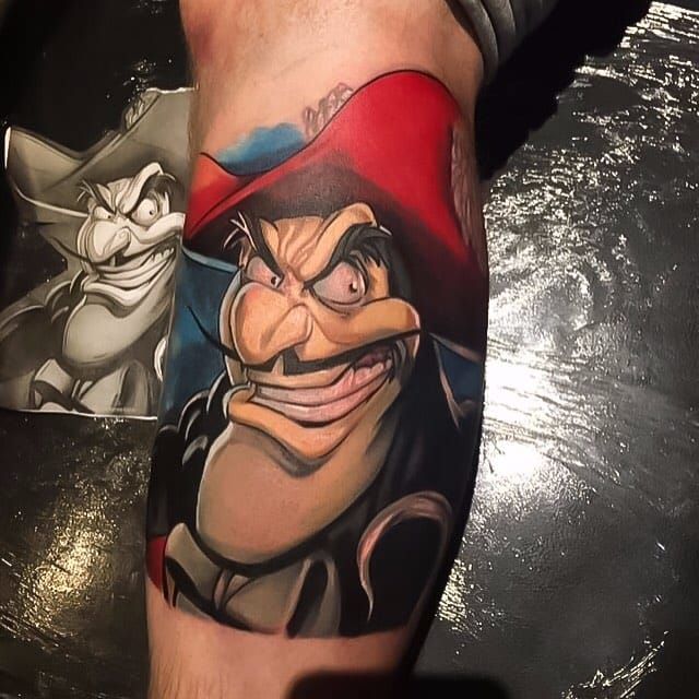 Tattoo uploaded by Robert Davies • Captain Hook Tattoo by Jordan Baker  #DisneyVillain #Disney #PeterPan #JordanBaker • Tattoodo