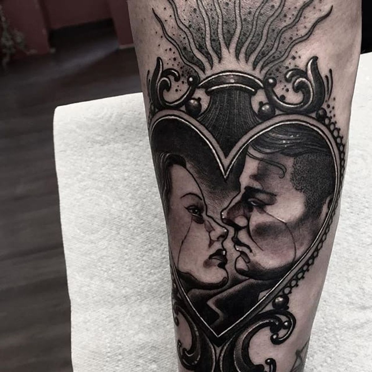 Tattoo Uploaded By Xavier • Blackwork Lovers Tattoo By Neil Dransfield 