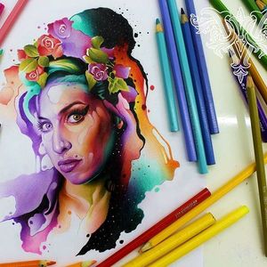#AmyWinehouse #blues #musica #music #aquarela #watercolor #vareta #ilustradorvareta #coloridos #brasil #brazil #portugues #portuguese #desenhos #drawing