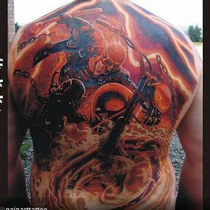 Ghost Rider Tattoo by Béla Oláh #ghostrider #marvelcomics #johnnyblaze #comicbook #marvel #heroes #BelaOlah
