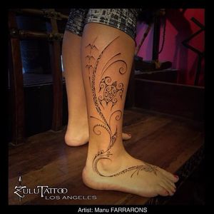 Lovely tattoo by Manu Farrarons #ManuFarrarons #polynesian #tahitian #marquesan #ethnic #tribal #ornamental #freetattoo
