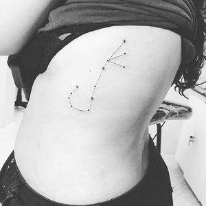 Pretty constellation tattoo by Jeferson Campos. #star #stars #constellation