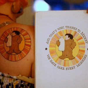 An illustration from Maurice Sendak's In The Night Kitchen turned into a tattoo by unknown artist. #Caldetatts #childrensbooks #IntheNightKitchen #MauriceSendak