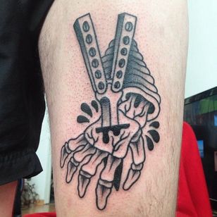 Some Butterfly Knife Tattoos To Cut Through Your Mind Tattoodo