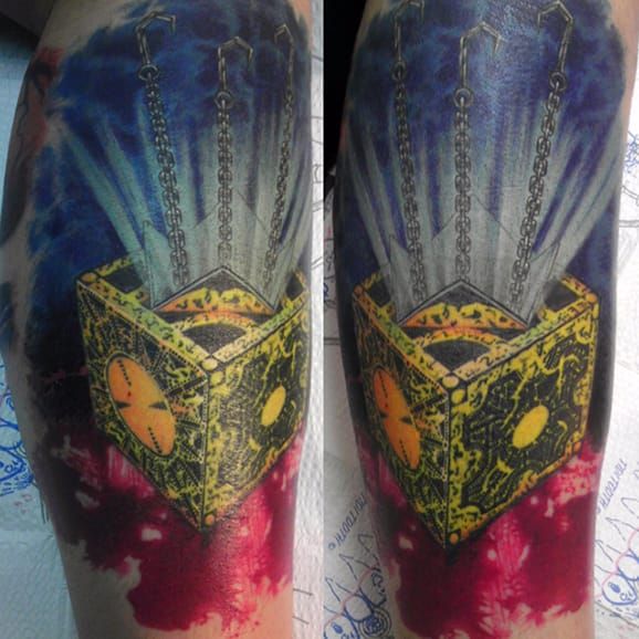 Tattoo uploaded by Crimson Tales London  Hellraiser Puzzle Box Last  piece done by dedotattooartist while he was guestspotting with us And we  think is so dope as detail is crazy Until