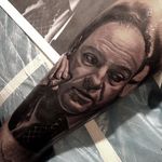 Tony Soprano Tattoo by Nikko Hurtado #TheSopranos #TonySoprano #gangster #gangsters #portrait #NikkoHurtado
