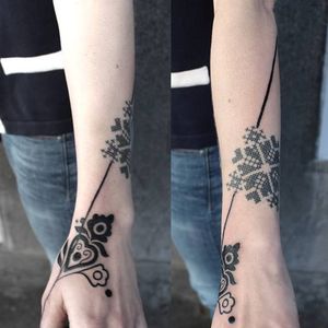Elegant tattoo by Adine Tetovacky #AdineTetovacky #ornamental #graphic #pattern