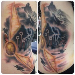 Dementor Tattoo by Emma Dixon #Dementor #DementorTattoo #HarryPotterTattoos #HaryPotterTattoo #HarryPotterInk #EmmaDixon