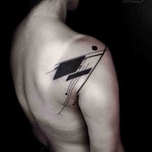 Tattoo by Okan Uckun #OkanUckun #geometric #blackwork #contemporary