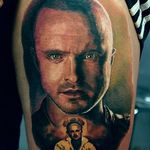 Jesse Pinkman Tattoo by Michael Meier #BreakingBad #BreakingBadTattoos #TVTattoos #JessePinkman #JessePinkmanTattoos #MichaelMeier