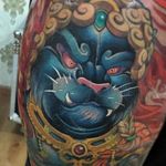 Neo traditional Japanese tattoo by Fibs. #Fibs #JuvelVasquez #japanese #neotraditional