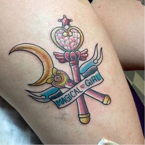 Sailor Moon wand tattoos by Kimberly Wall. #KimberlyWall #magical #sailormoon #anime #kawaii #girly #cute #fightlikeagirl #wand