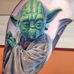 Do or do not, there is no try. via @jamestattooart #realism #portrait #yoda