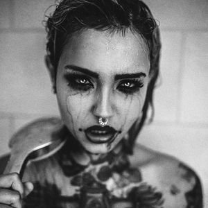 Felisja Piana, if looks could kill (Photo by Haris Nukem, featuring IG—fishball_suicide) #felisjapiana #HarisNukem #Photography #TattooedBabes #ArtShare
