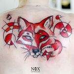 Fox tattoo by Matty Nox #MattyNox #watercolor #fox