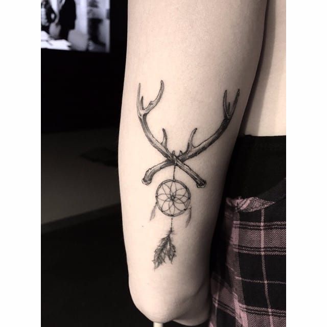 Deer hunting memorial tattoo  Antler tattoos Tattoos Memorial tattoo