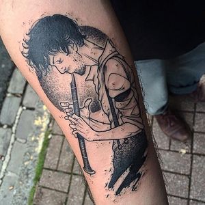 Musician tattoo by Paupiette #Paupiette #comicstrip #comics #illustrative #music #musician