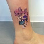 Sailor Moon tattoo by Sonia Tessari #SoniaTessari #smalltattoo #popart #glitter #sailormoon