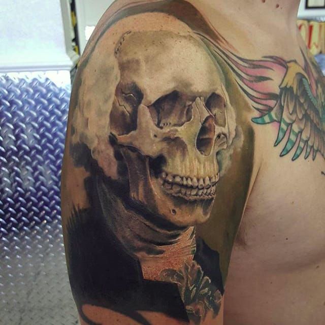 Tattoo uploaded by Servo Jefferson  Brutal Washington by Gerson Espinoza  via IG  972sketch gersonespinoza skull armyofone georgewashington   Tattoodo