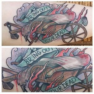 Monty Python tattoo by Steve Trevino #MontyPython #SteveTrevino #bringoutyourdead