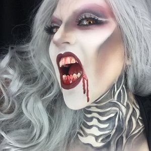 Vampire by Kat (via IG-luvekat) #mua #makeupartist #halloween #spooky #halloween #KatMUA #vampire
