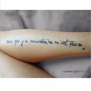 Arthur Rimbaud quote tattoo by The Dandelion #ArthurRimbaud #Rimbaud #Hongdam #poet #literature #TheDandelion #quote #lettering