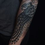 Owl tattoo by Savannah Colleen McKinney. #blackwork #linework #dotwork #SavannahColleenMcKinney #bird #owl