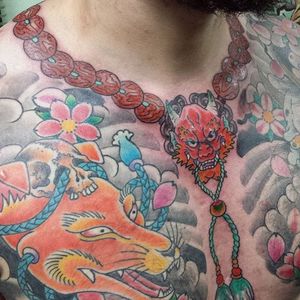Juzu Beads Tattoo by Steven Wrigley #juzu #juzubeads #buddhistprayerbeads #buddhism #prayerbeads #malas #StevenWrigley