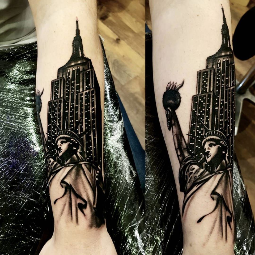 Got me in an Empire State of Mind these days  Thank you so much for the  trust I would love to do more fine line realism tattoos and   Instagram