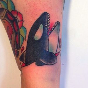 Killer Whale Tattoo by Kevin Heere #KillerWhale #Whale #Ocean #traditional #KevinHeere